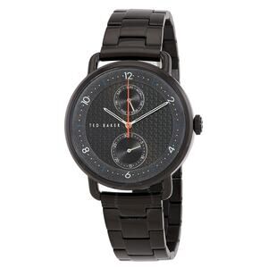 NWT-Ted Baker London Brixam Quartz Black Dial 42MM Men's Watch